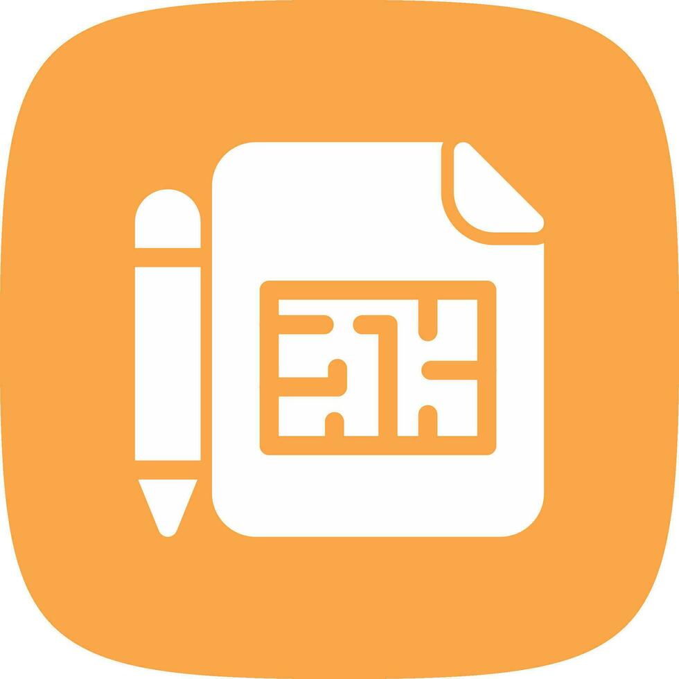 Blueprint Creative Icon Design vector