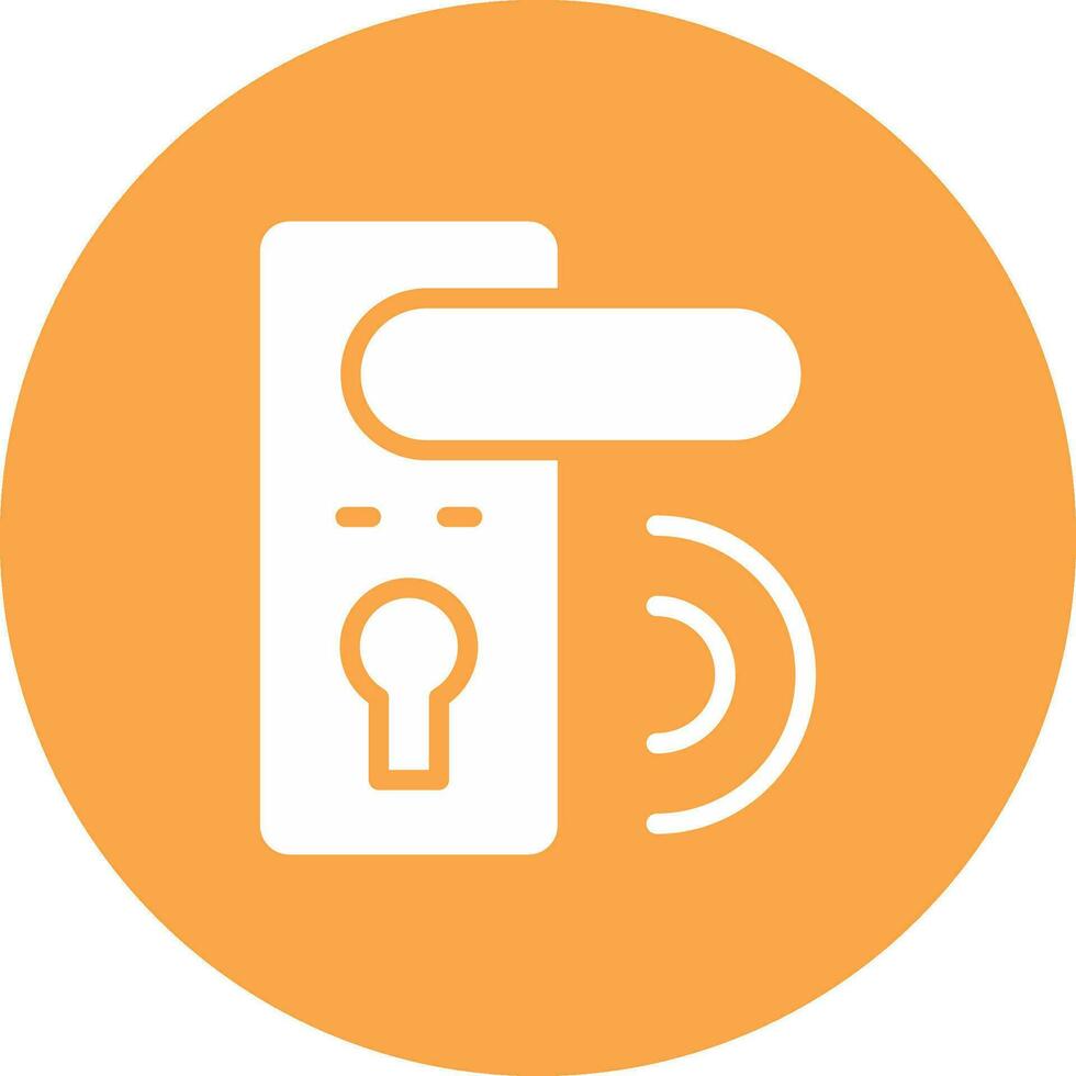 Door Lock Creative Icon Design vector