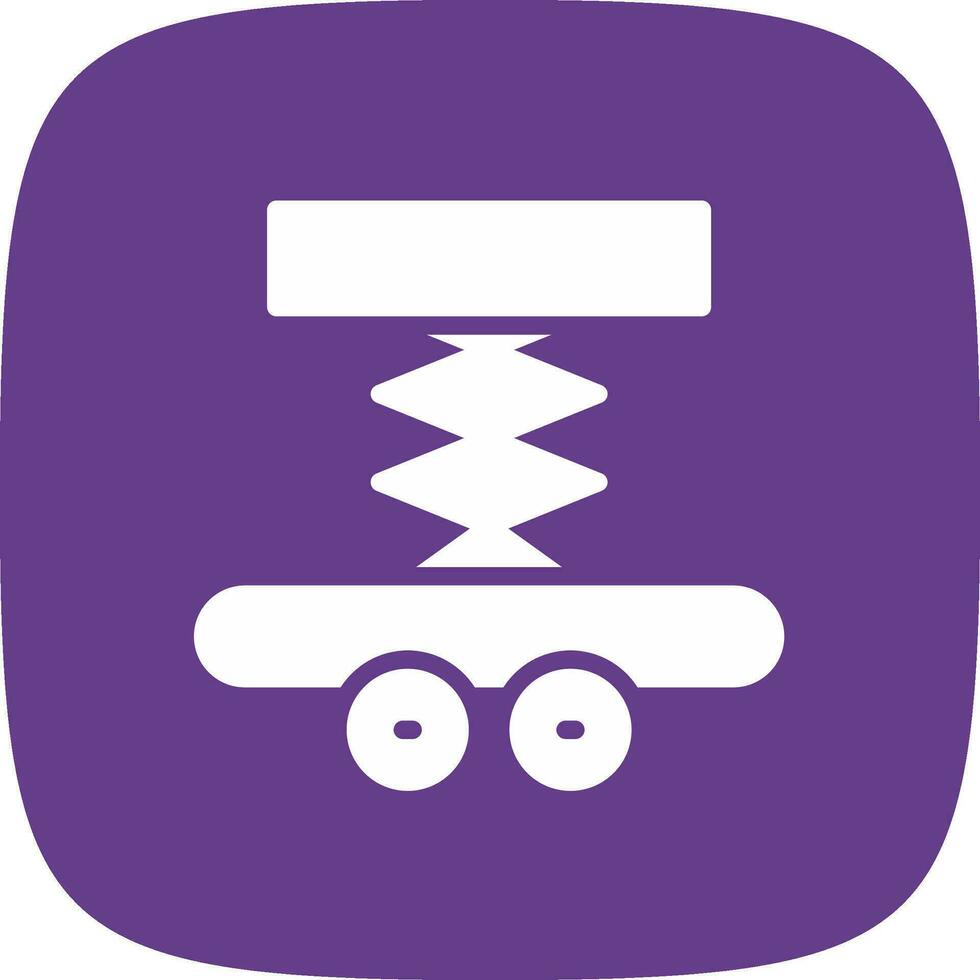Car Lifter Creative Icon Design vector