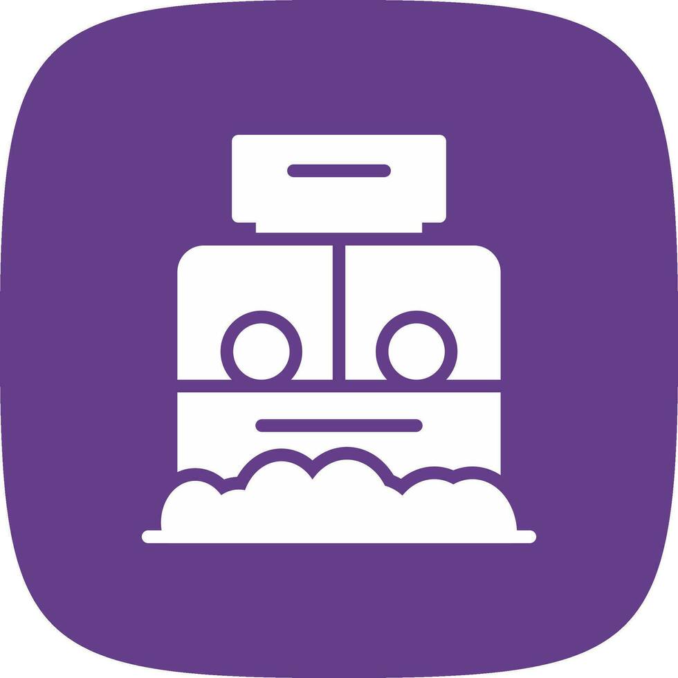 Ticket Box Creative Icon Design vector