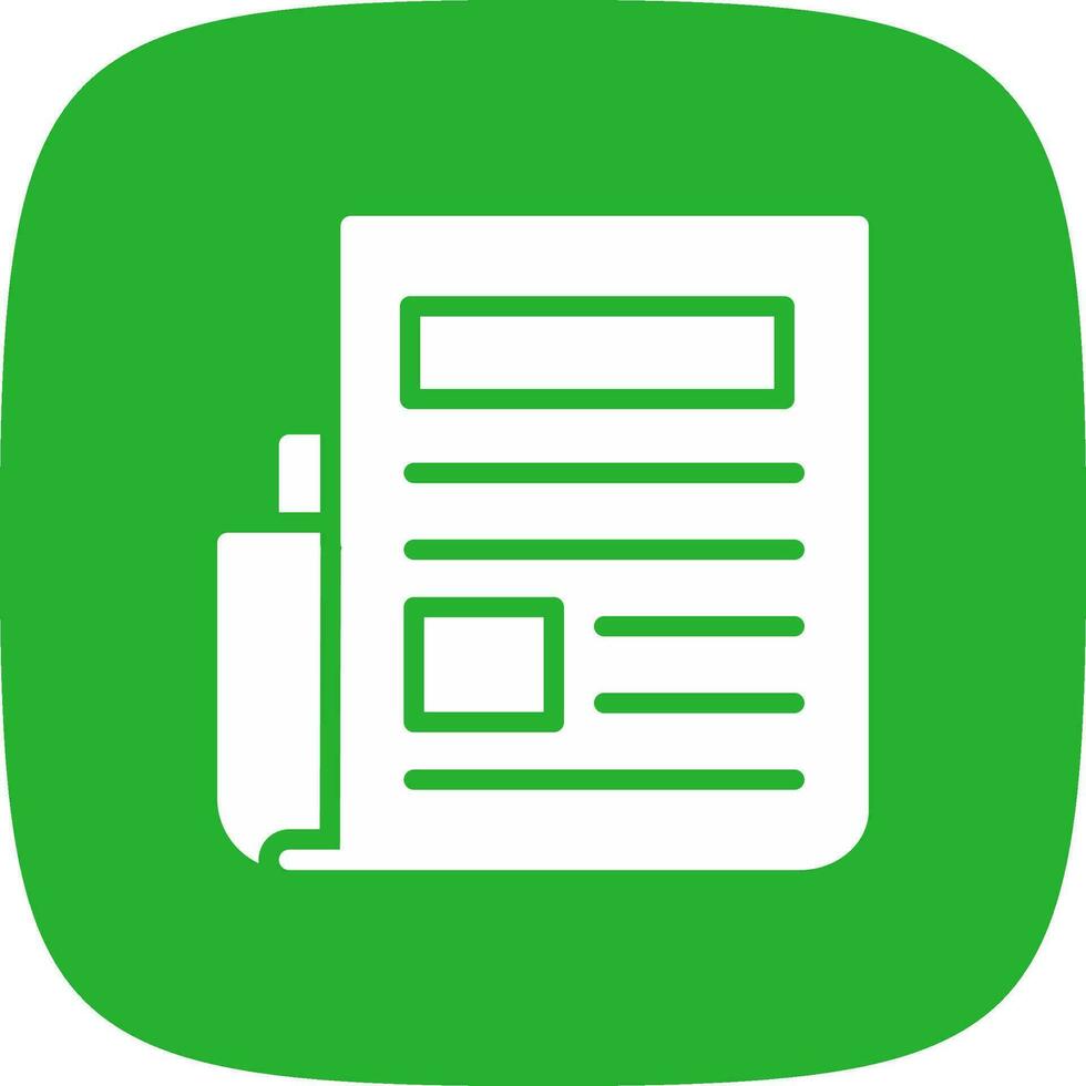 Newspaper Creative Icon Design vector