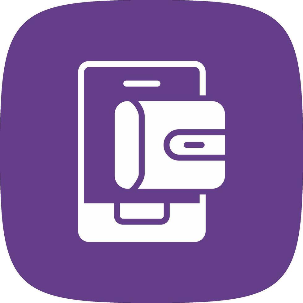 Mobile Wallet Creative Icon Design vector