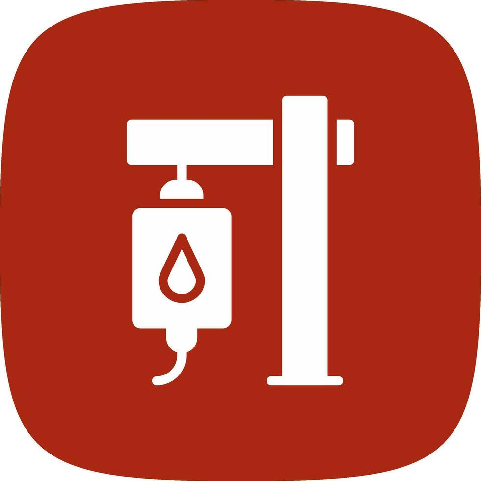 Blood Transfusion Creative Icon Design vector