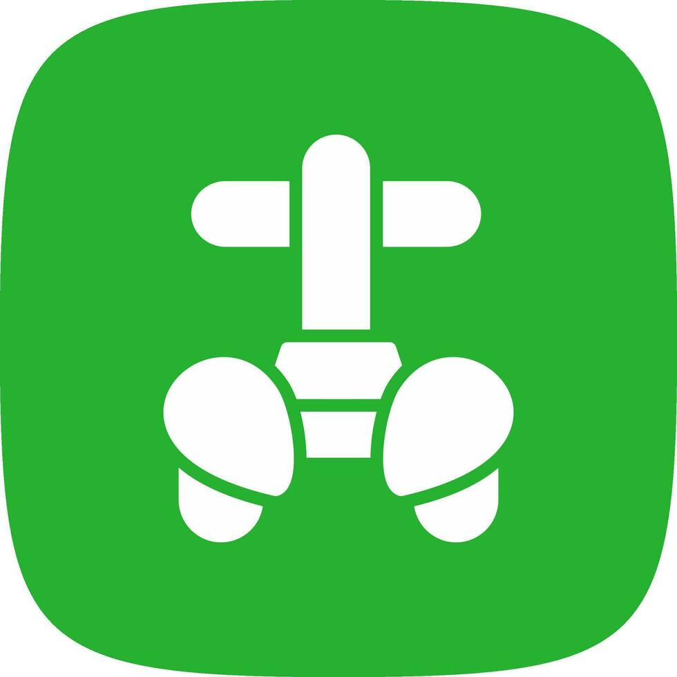 Police Segway Creative Icon Design vector
