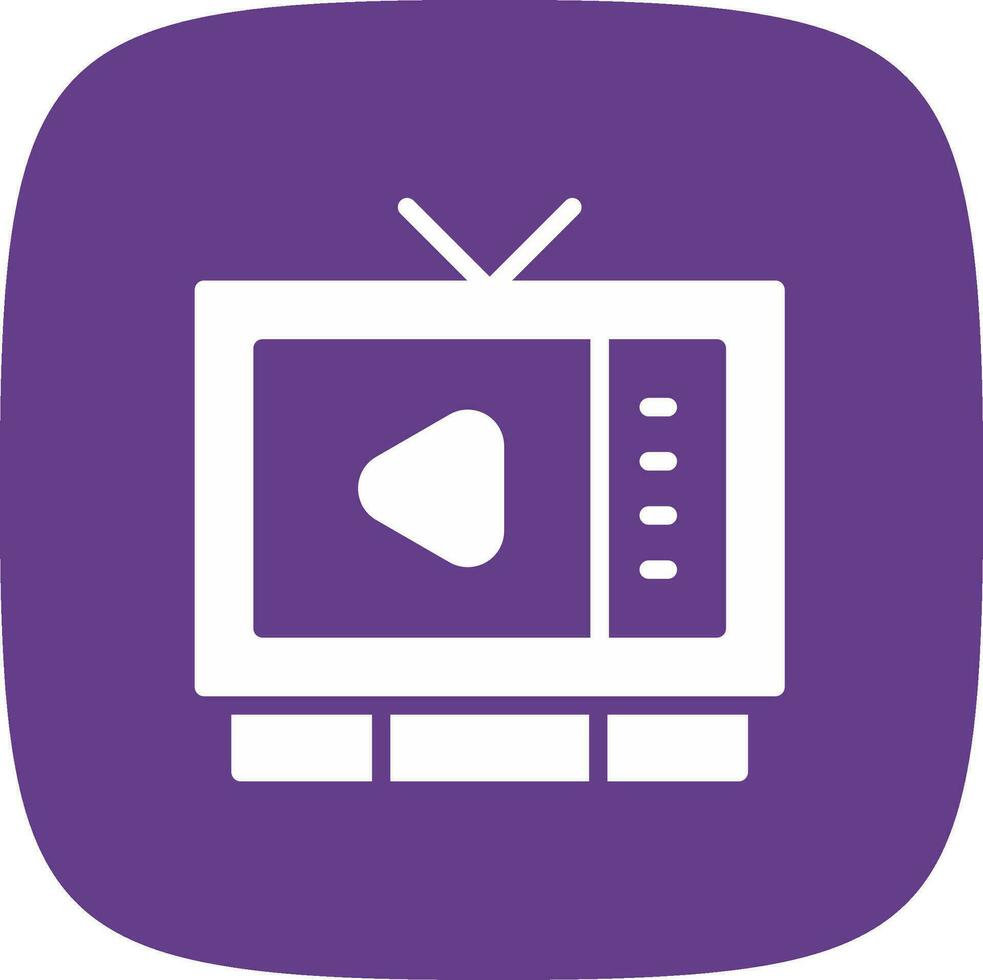 Watching TV Creative Icon Design vector