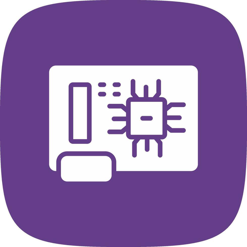 Circuit Board Creative Icon Design vector