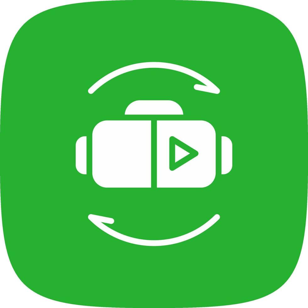 Virtual Reality Creative Icon Design vector