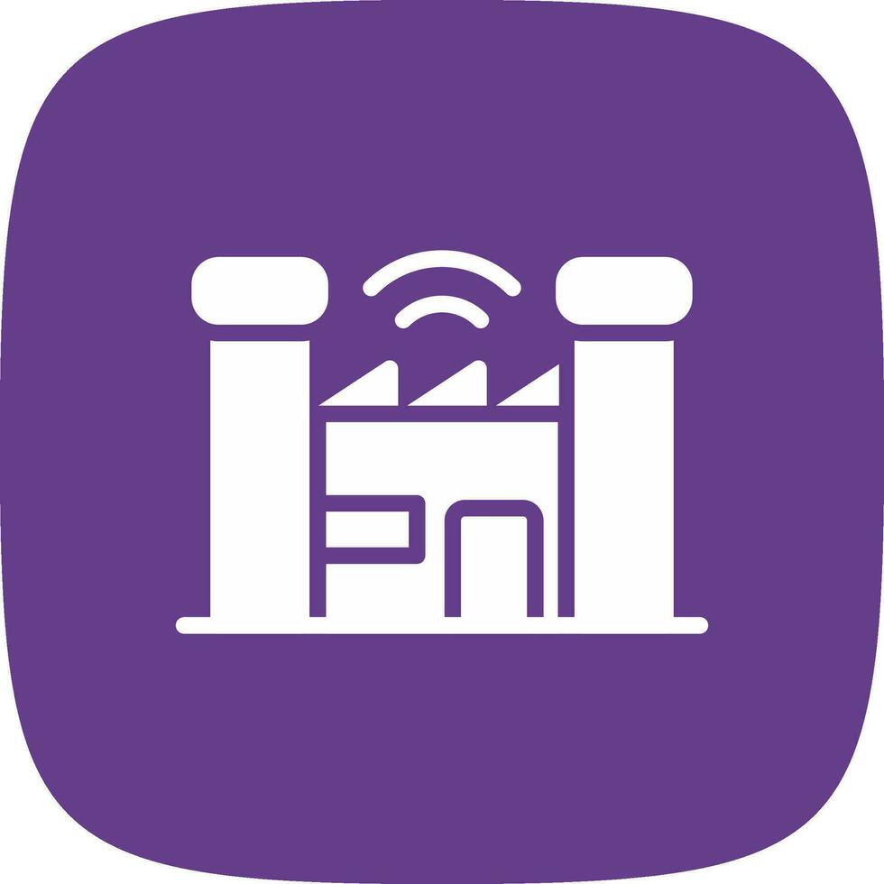 Smart Factory Creative Icon Design vector