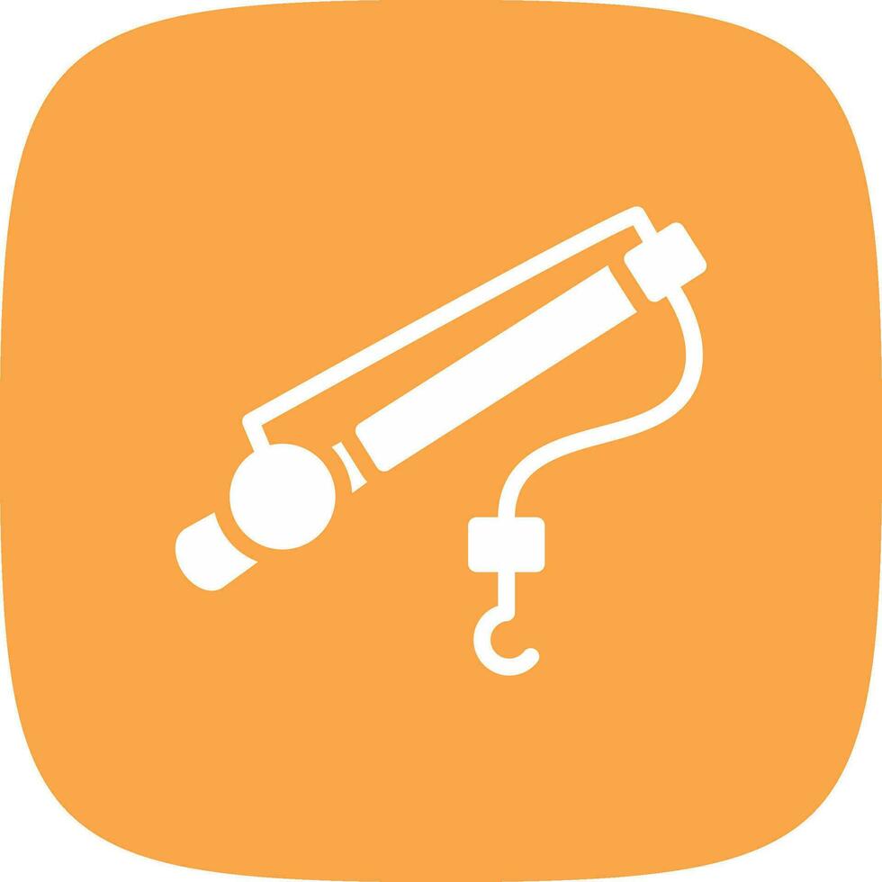Fishing Rod Creative Icon Design vector