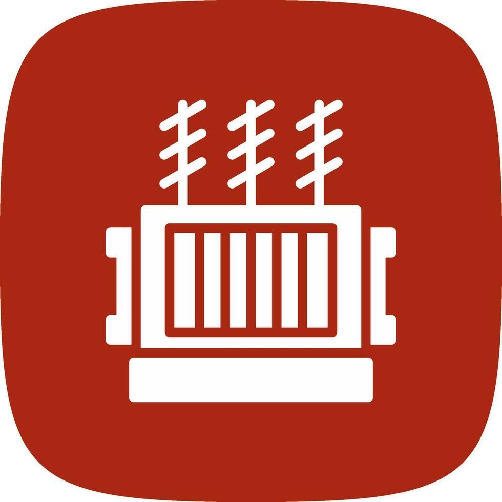 Power Transformer Creative Icon Design vector