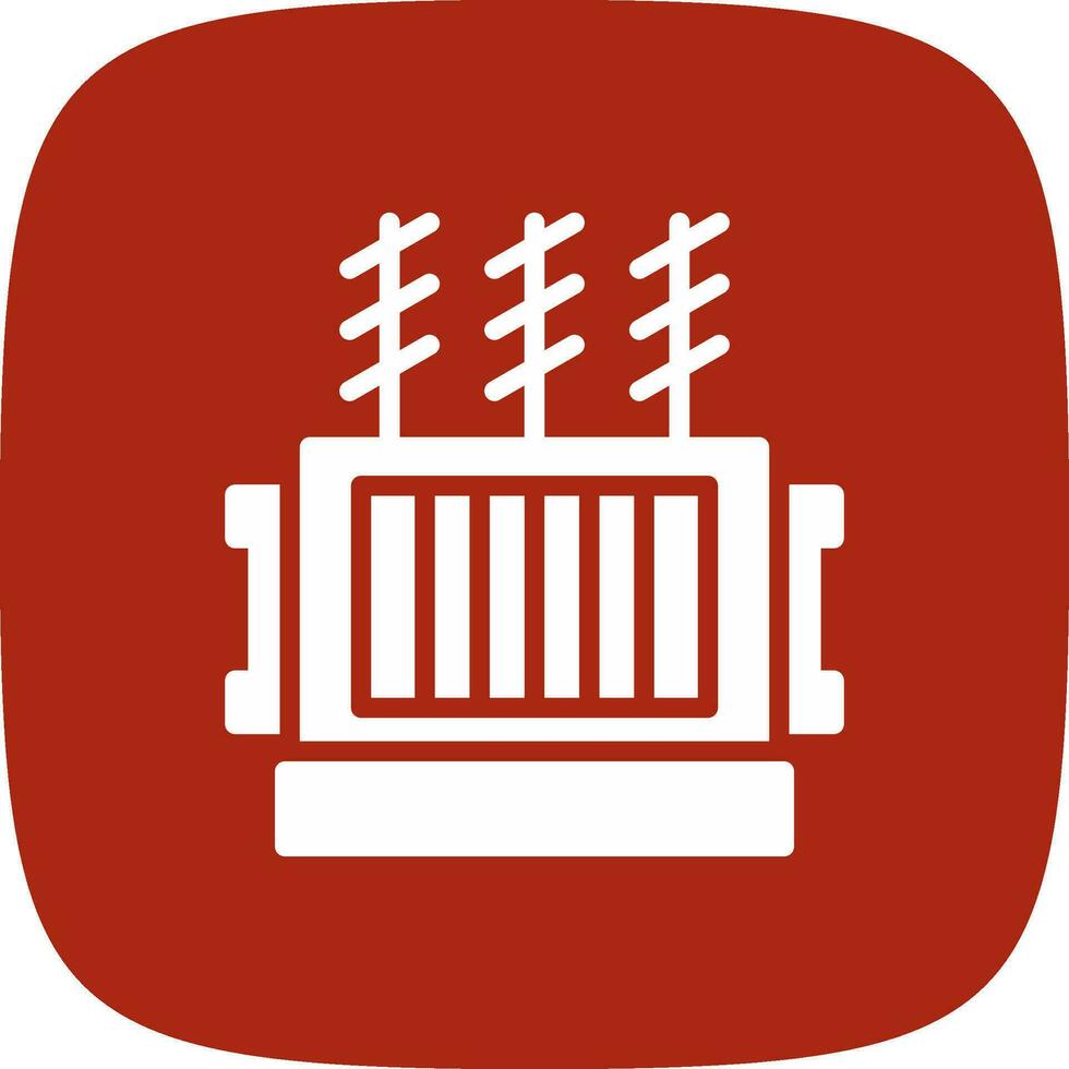 Power Transformer Creative Icon Design vector