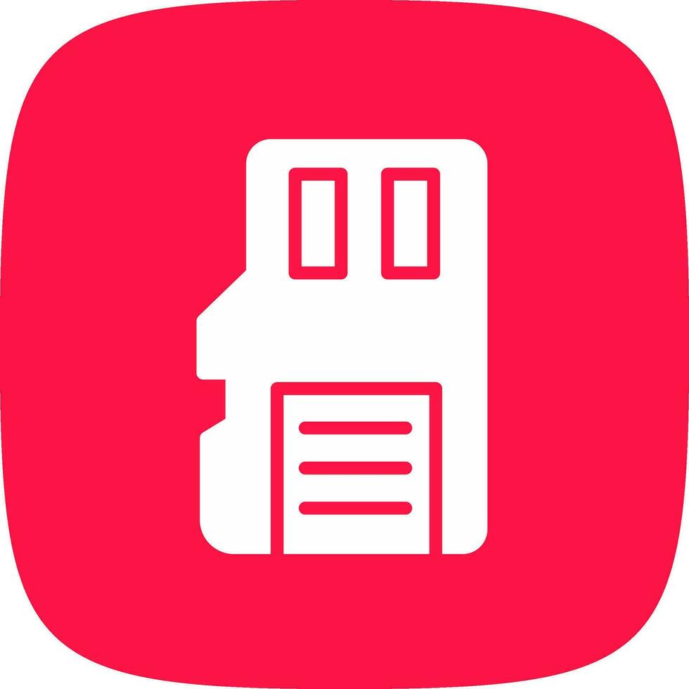 Sd Card Creative Icon Design vector