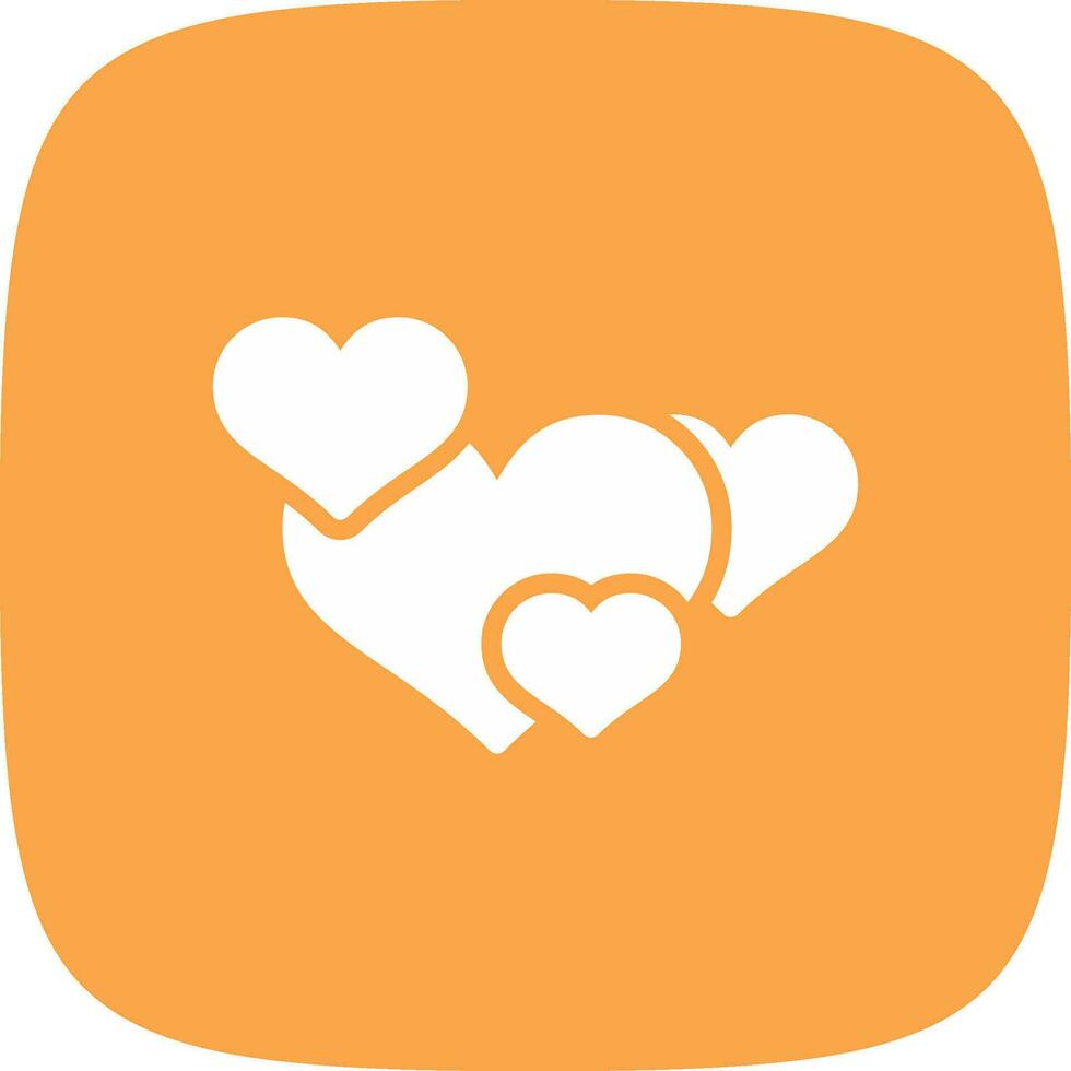 Hearts Creative Icon Design vector