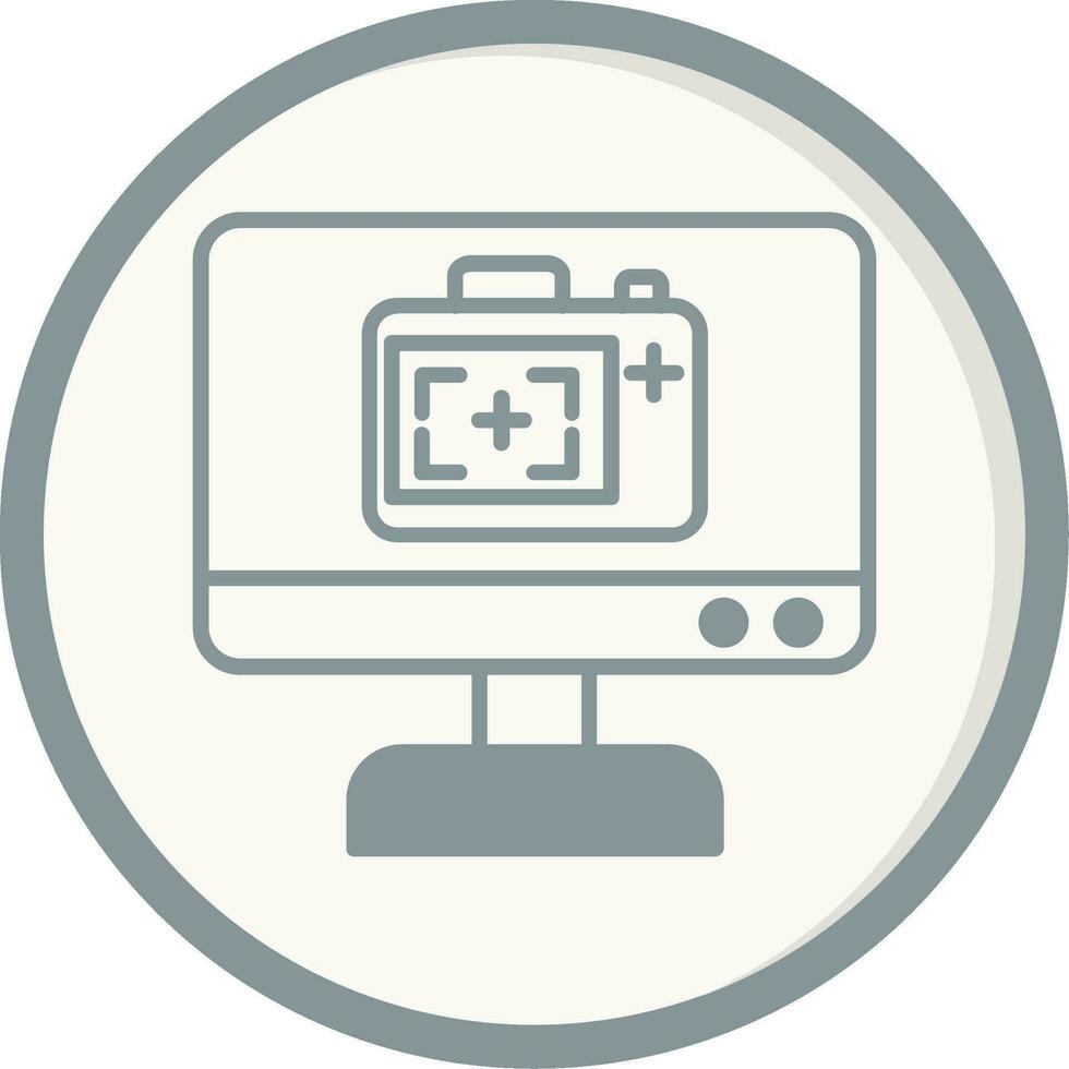 Monitor Screen Vector Icon