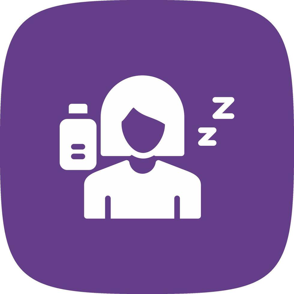 Fatigue Creative Icon Design vector