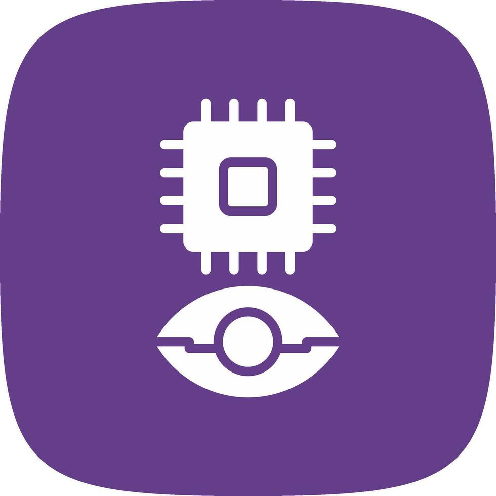 Eye Augmentation Creative Icon Design vector