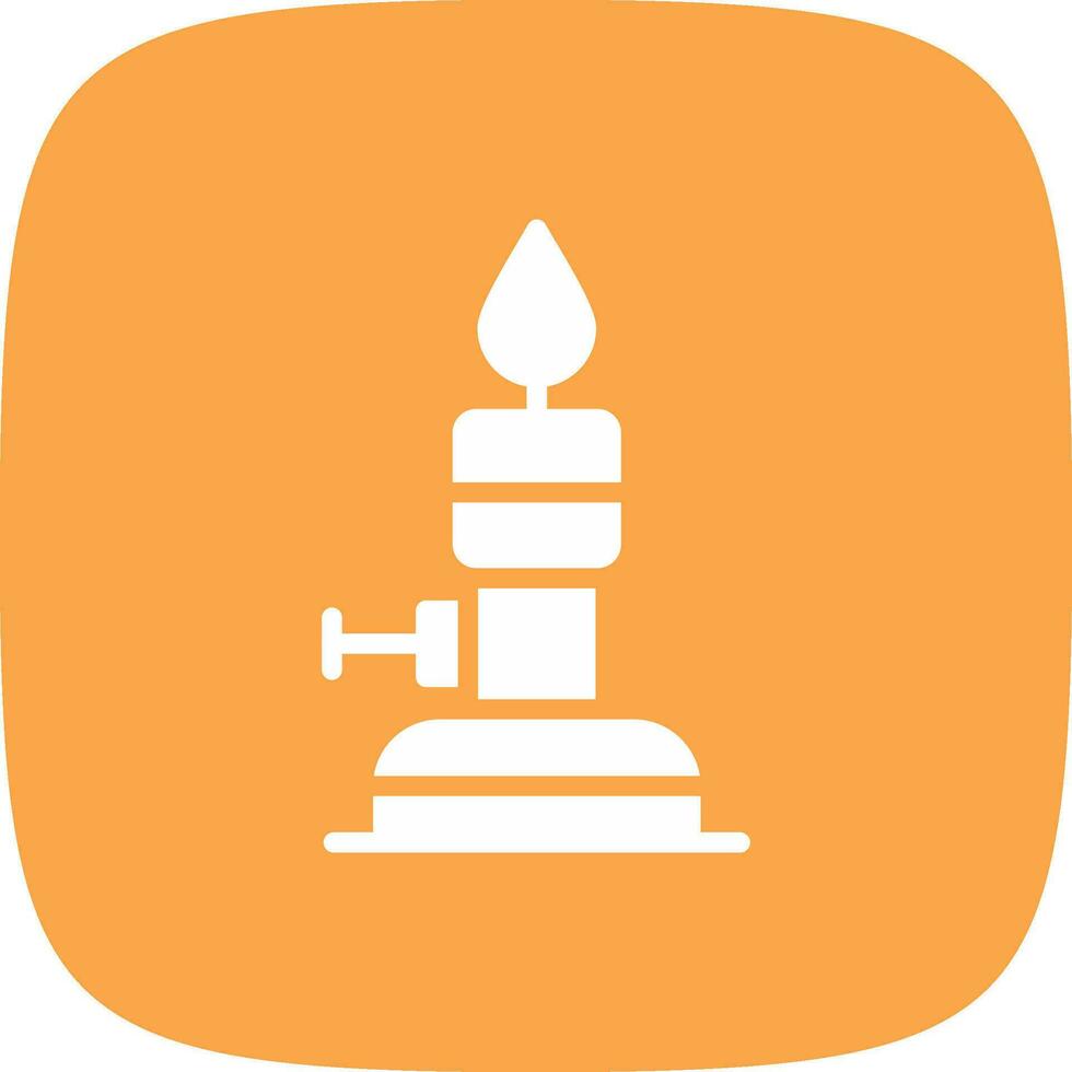 Bunsen Burner Creative Icon Design vector