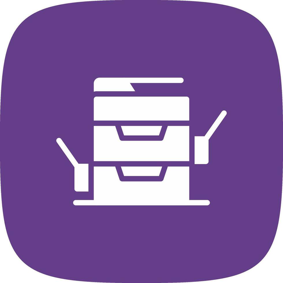 Copy Machine Creative Icon Design vector