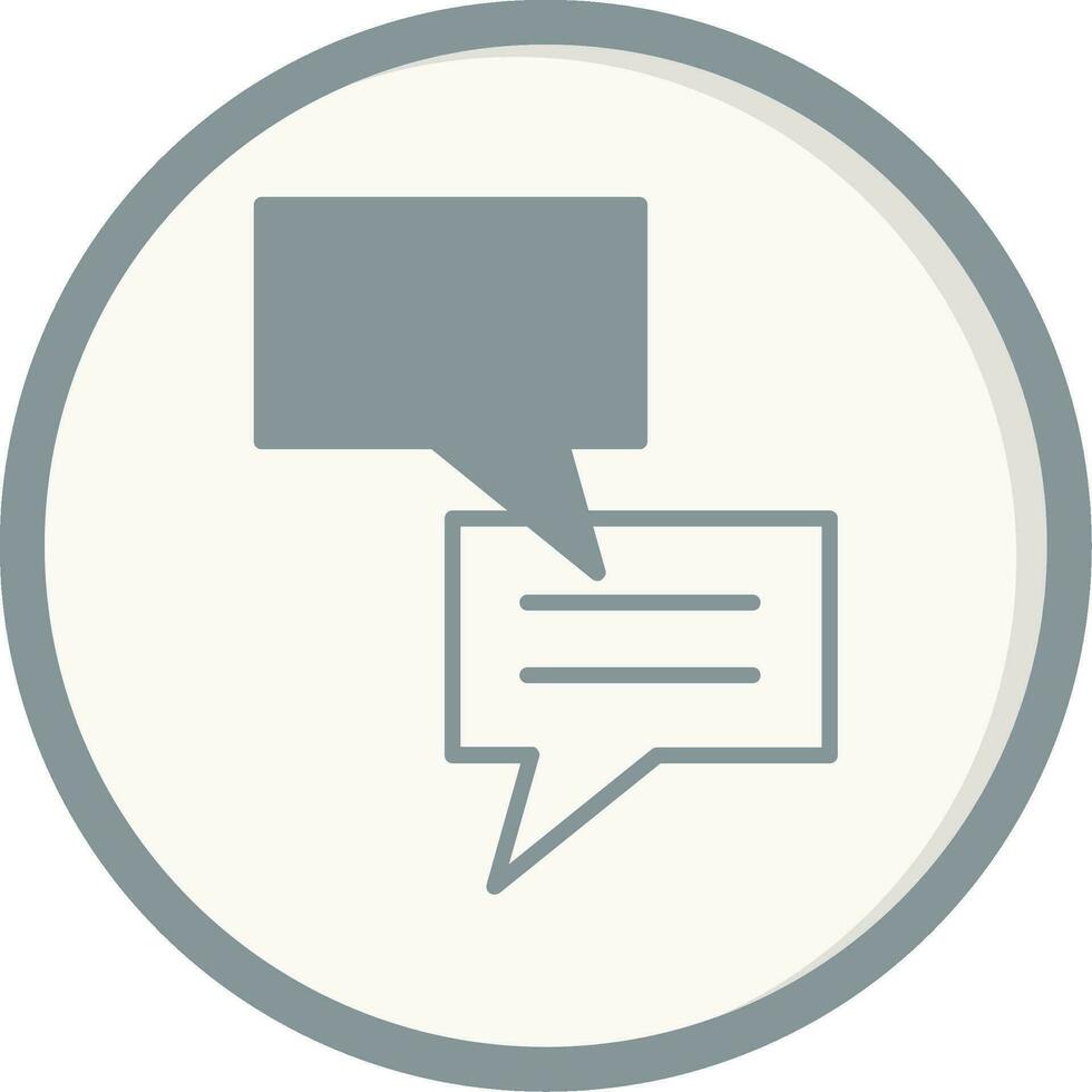 icono de vector de conversación