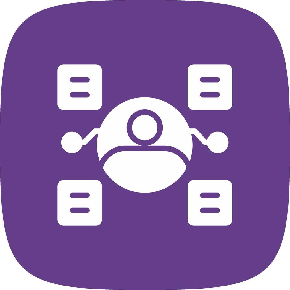 User Predictions Creative Icon Design vector