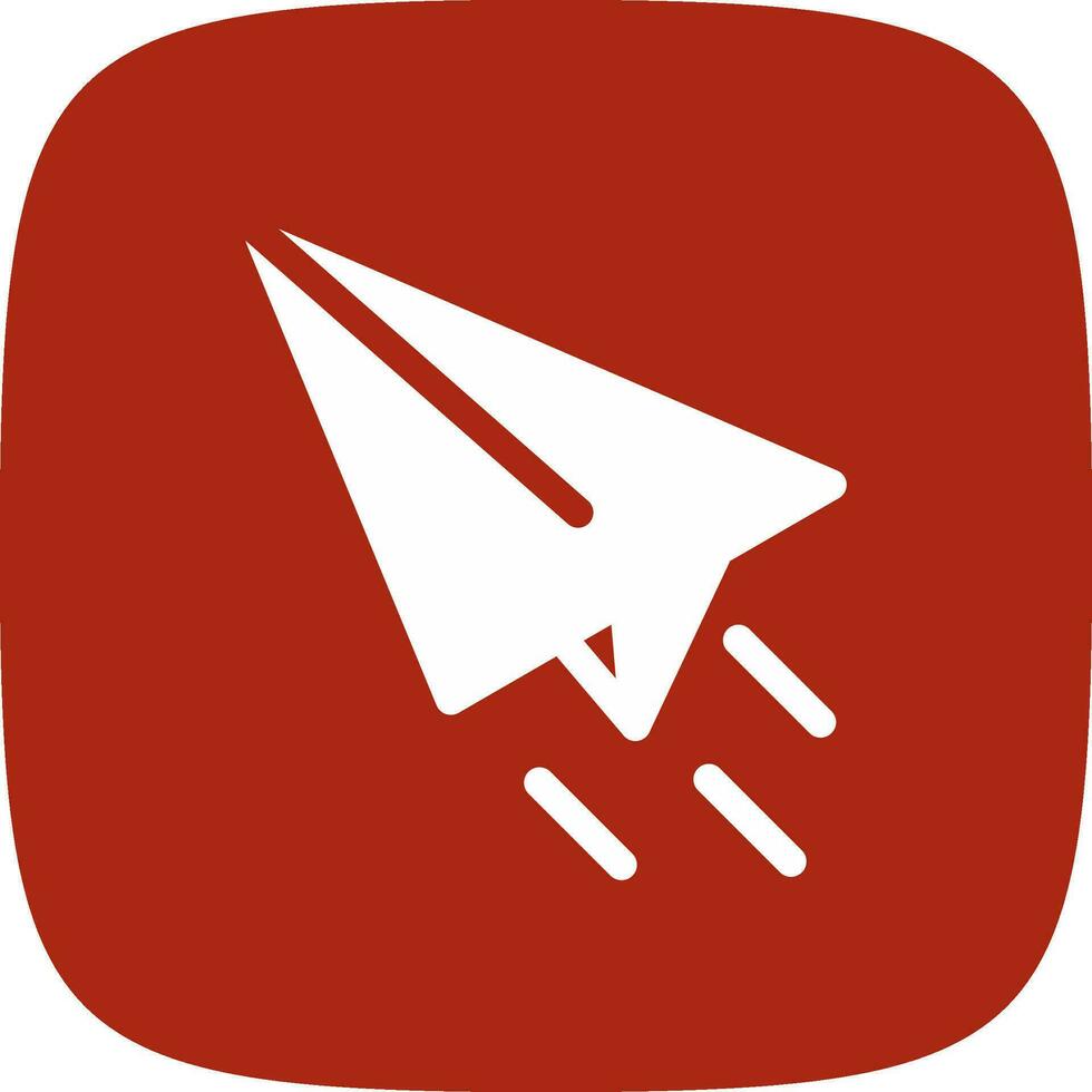 Paper Plane Creative Icon Design vector