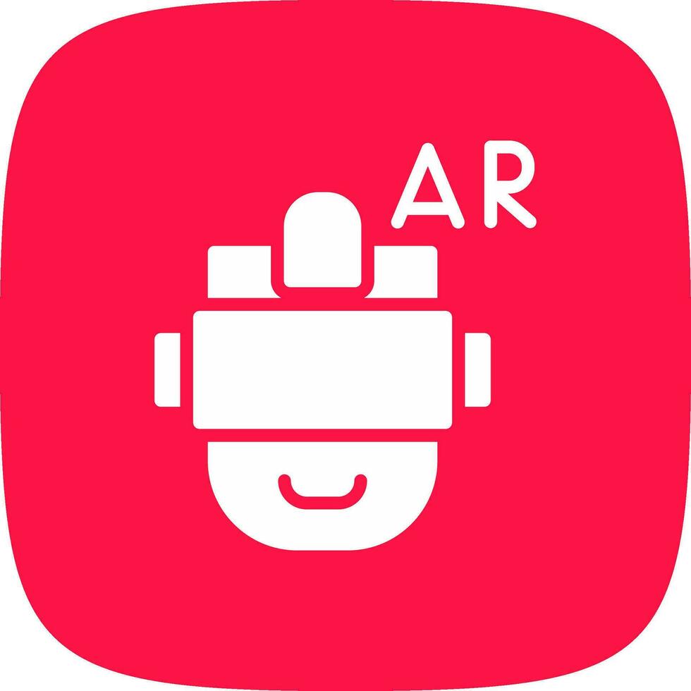 Ar Helmet Creative Icon Design vector