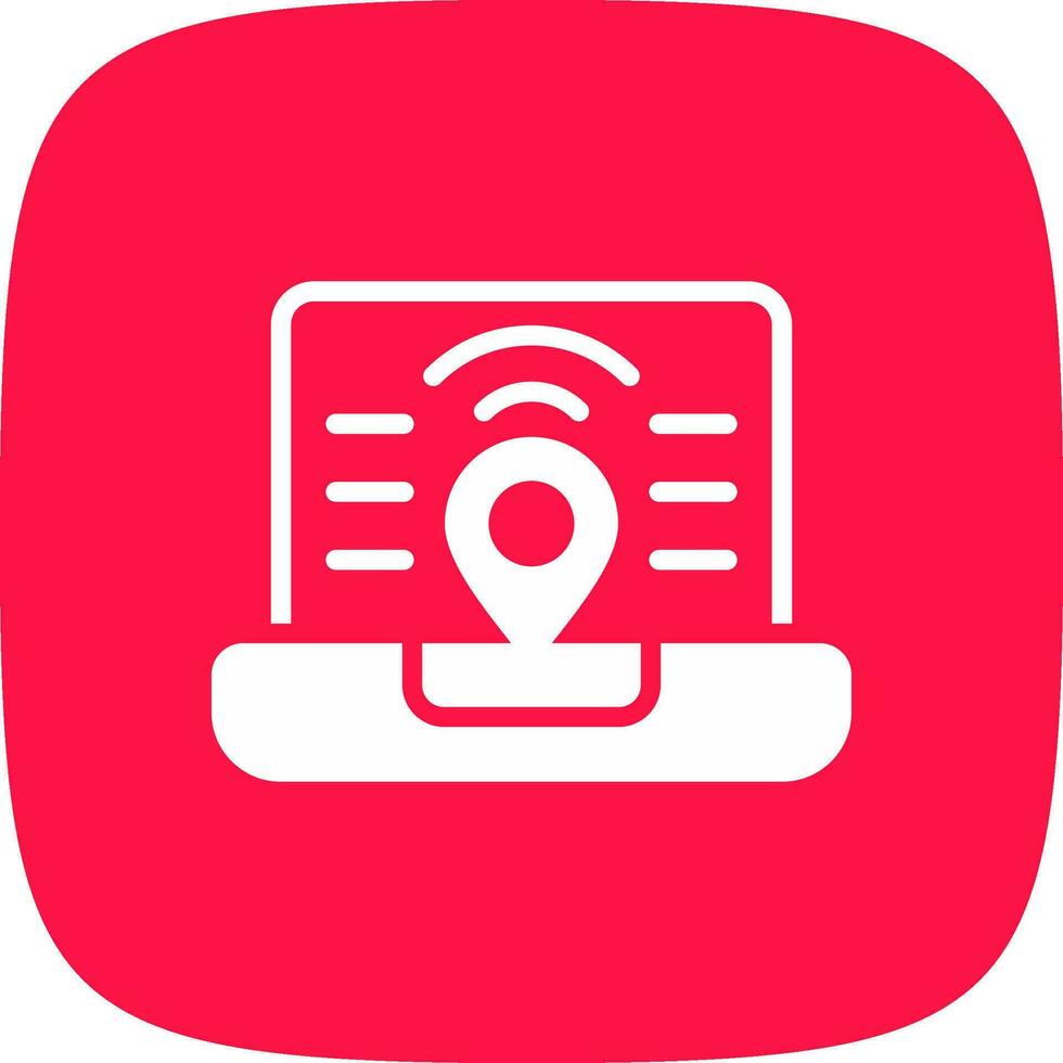 Digital Nomad Hub Creative Icon Design vector
