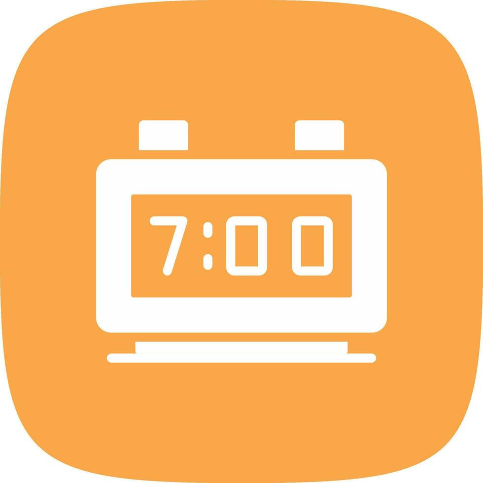 Digital Clock Creative Icon Design vector