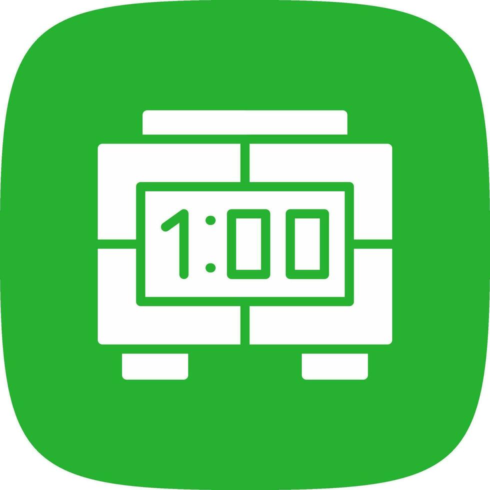 Digital Clock Creative Icon Design vector