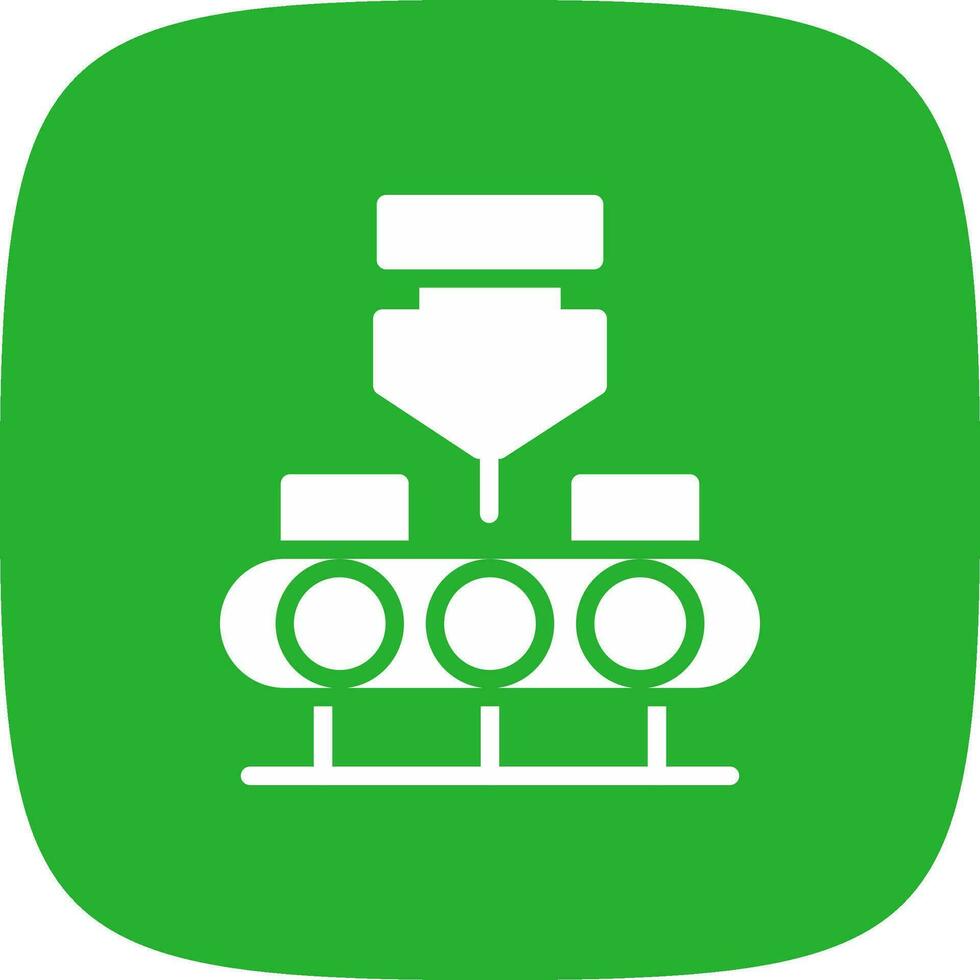 Conveyor Belt Creative Icon Design vector