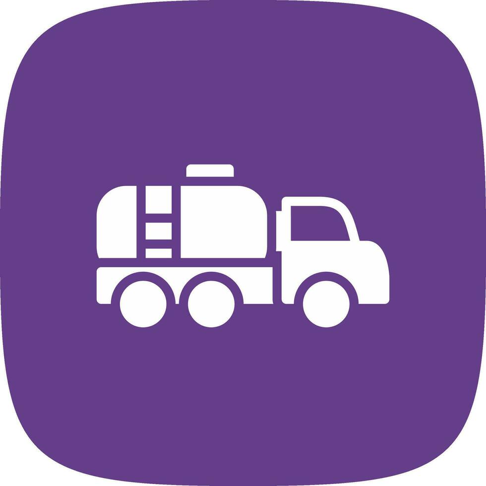 Tanker Truck Creative Icon Design vector