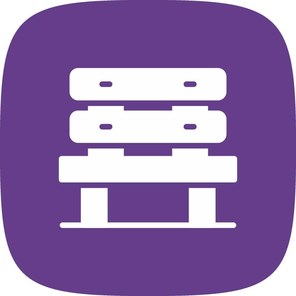 Bench Creative Icon Design vector