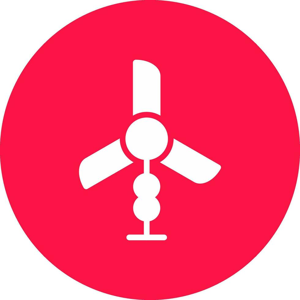 Wind Turbine Creative Icon Design vector