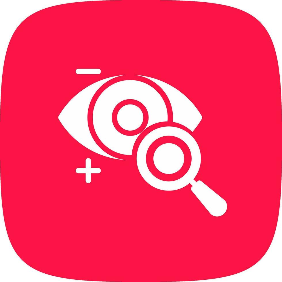 Eyesight Check Creative Icon Design vector