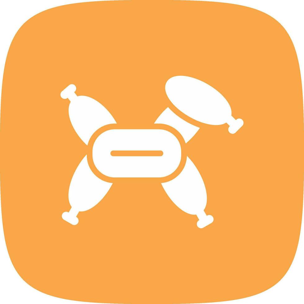 Balloon Modelling Creative Icon Design vector