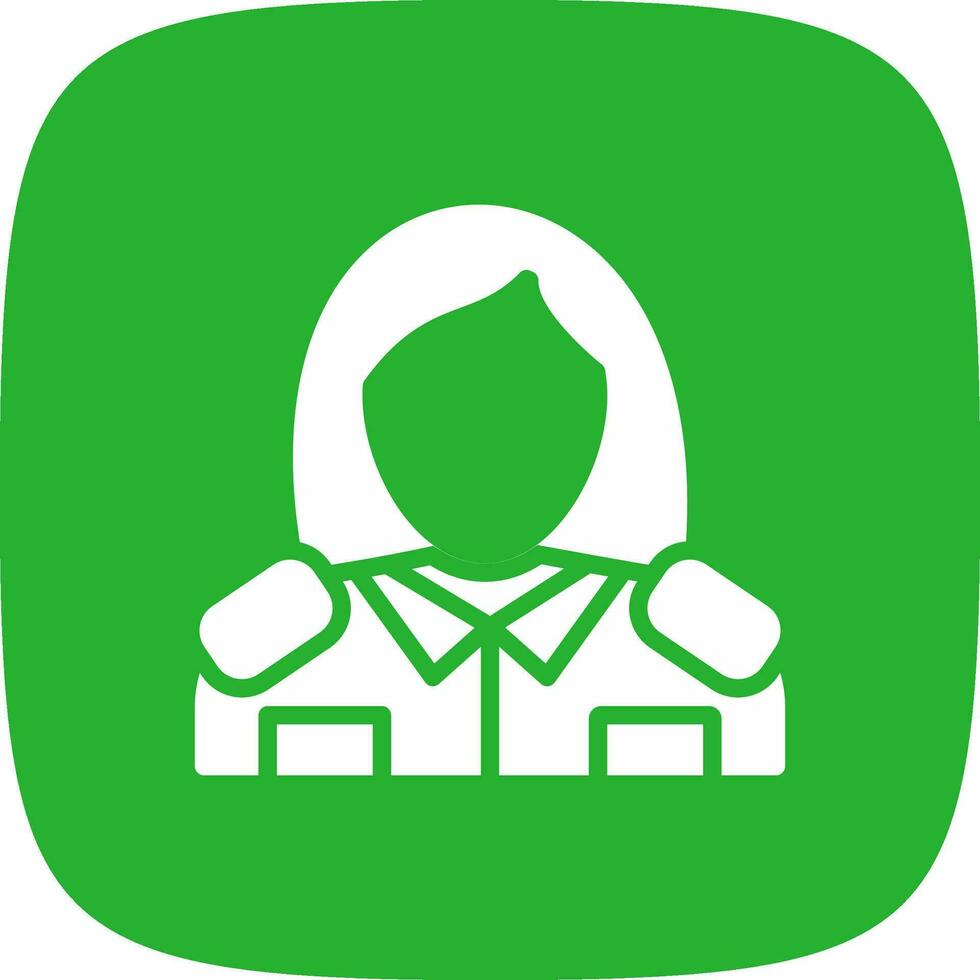 Lady Police Creative Icon Design vector