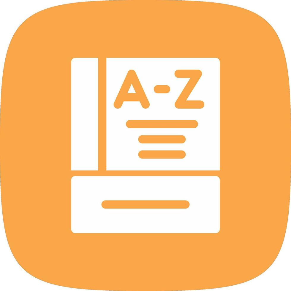 Dictionary Creative Icon Design vector
