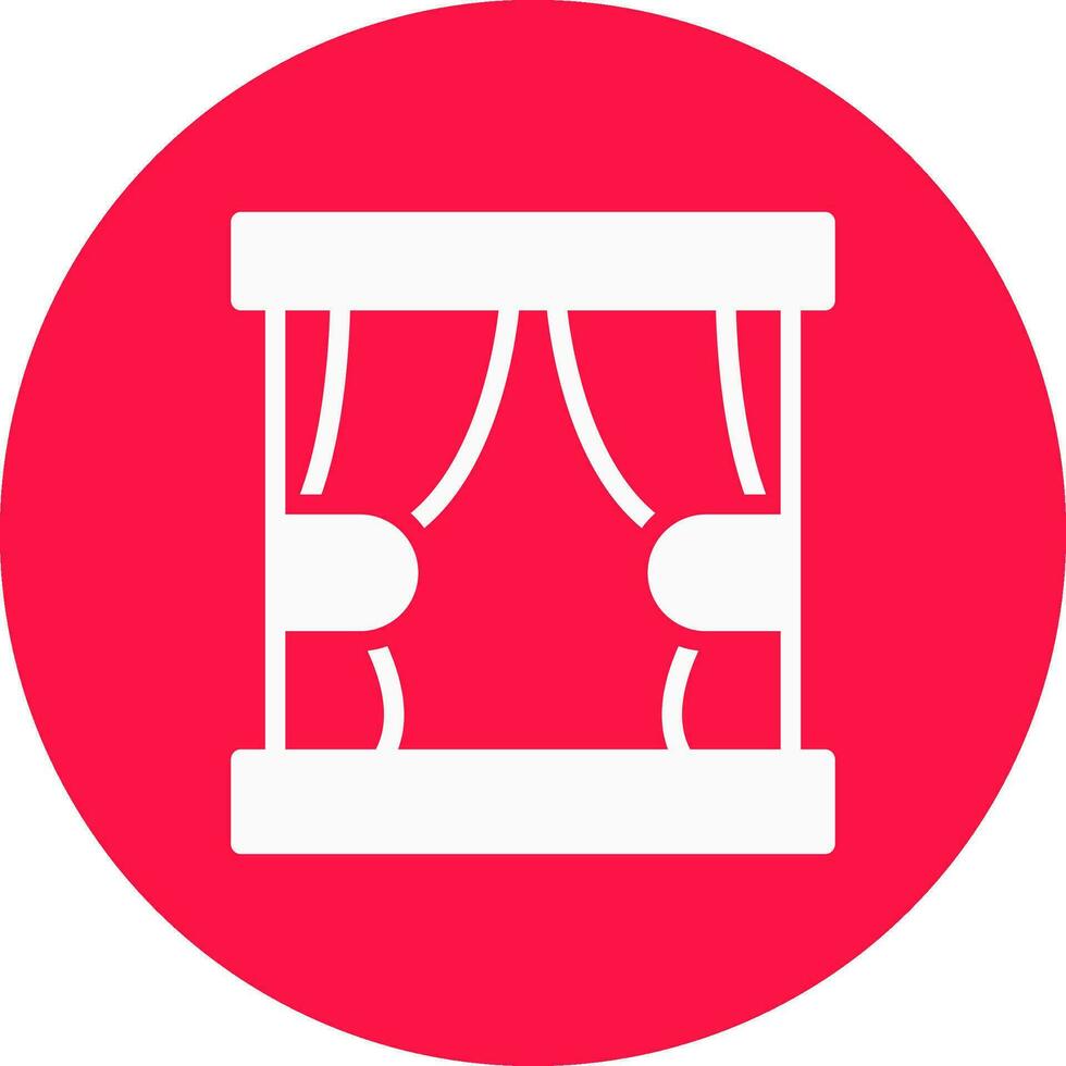 Curtain Creative Icon Design vector