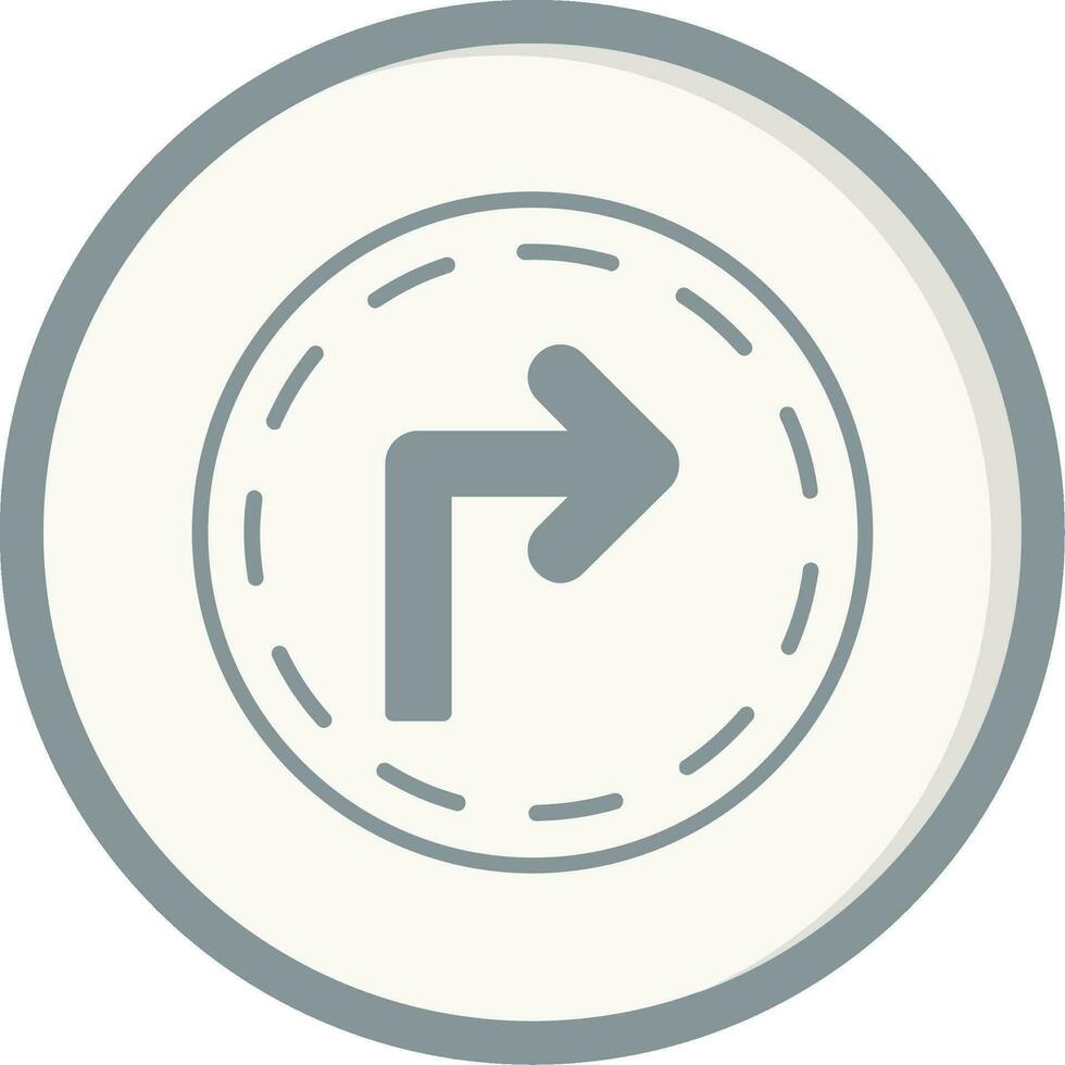 Turn Right Vector Icon