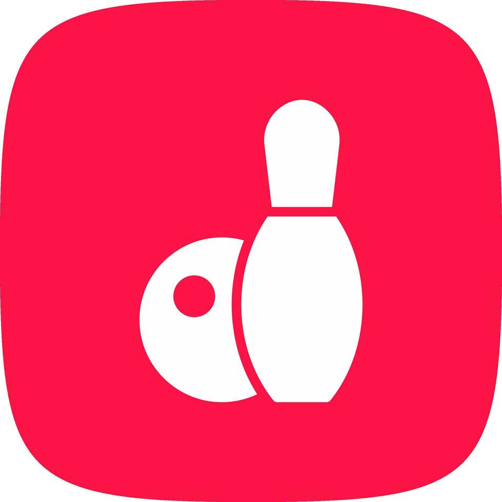 Bowling Creative Icon Design vector