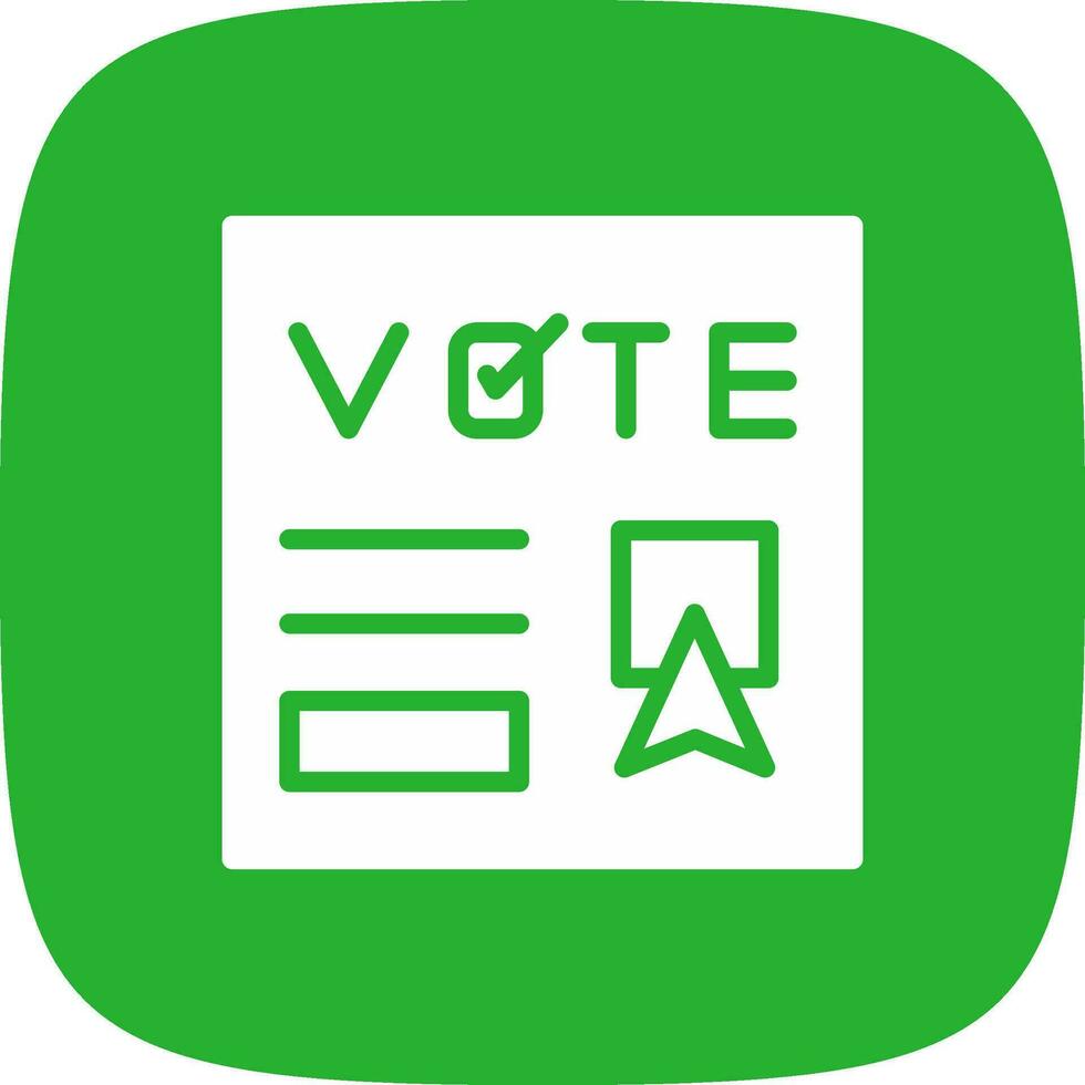 votar diseño de icono creativo vector