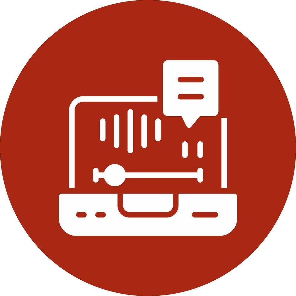 Voice Mail Creative Icon Design vector