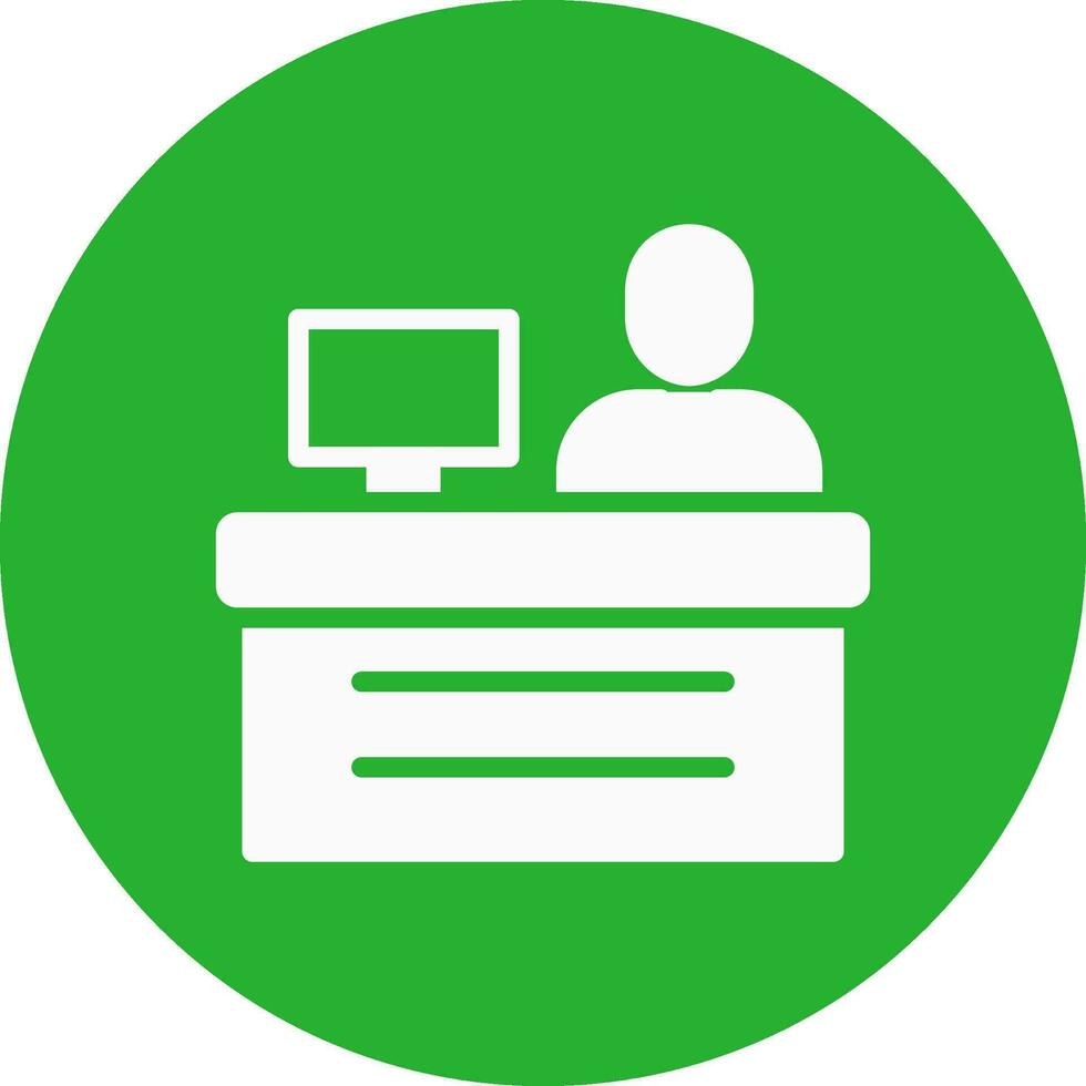 Cashier Creative Icon Design vector