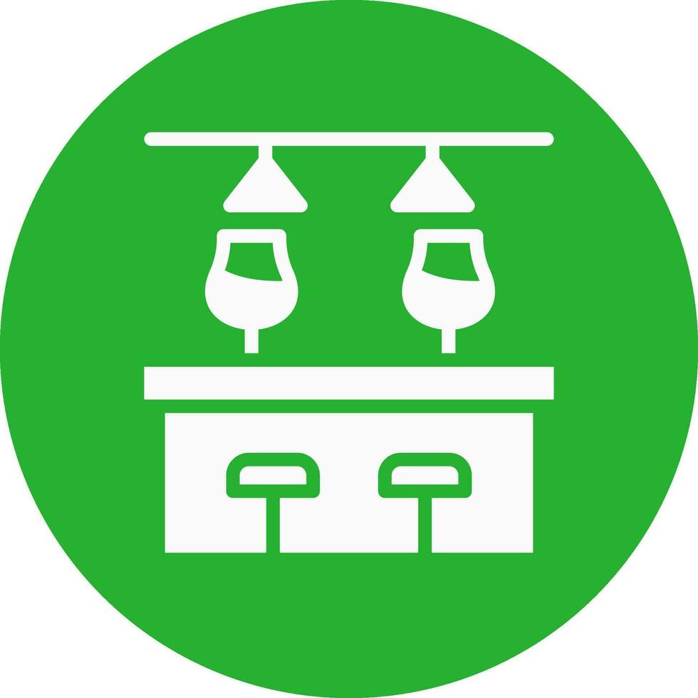Bar Counter Creative Icon Design vector