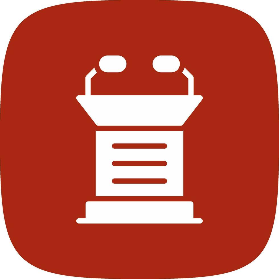 Lectern Creative Icon Design vector