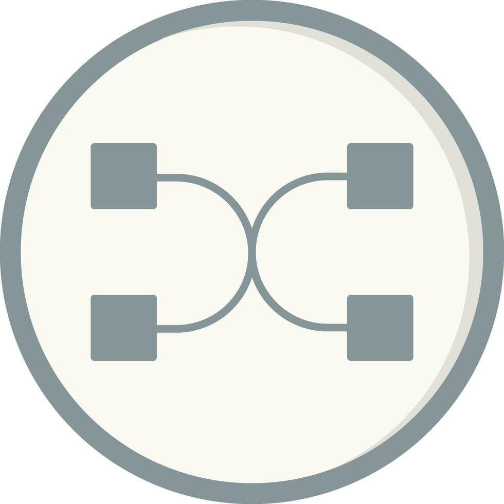 Many To Many Vector Icon