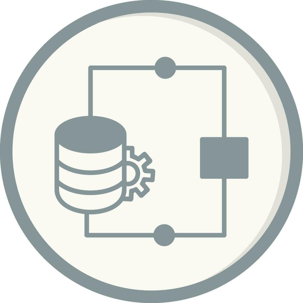 icono de vector de integración de datos