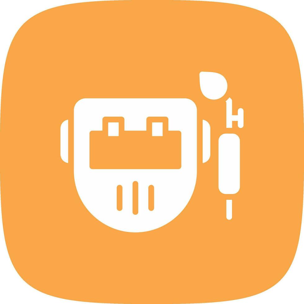 Welding Mask Creative Icon Design vector