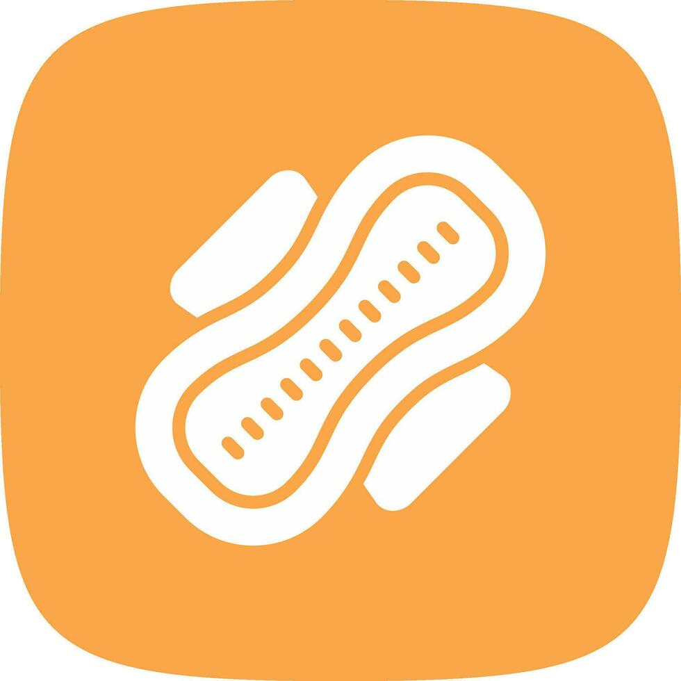 Sanitary Napkin Creative Icon Design vector