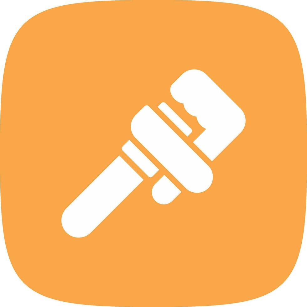 Pipe Wrench Creative Icon Design vector